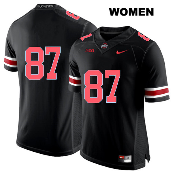 Ohio State Buckeyes Women's Ellijah Gardiner #87 Red Number Black Authentic Nike No Name College NCAA Stitched Football Jersey OK19H86VH